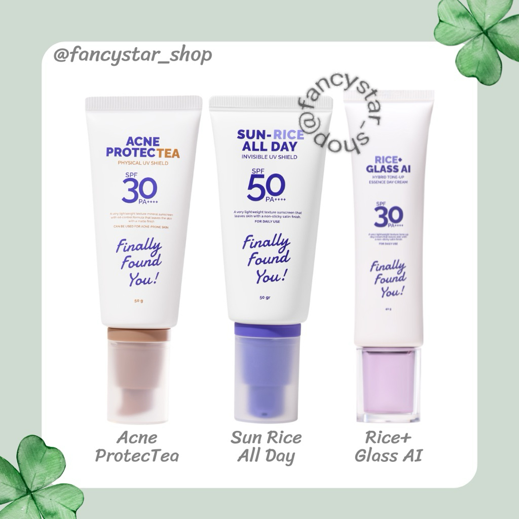 Jual [BPOM] FFY FINALLY FOUND YOU! Sun Rice All Day Sunscreen | Acne ...