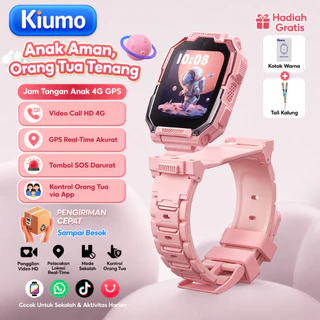 Kiumo 4G Jam Tangan Smartwatch Anak T66 IP67 Jam Tangan Anti air Kids Jam Tangan Keamanan Jam Tangan Anak Perempuan Laki Laki GPS + LBS + Wi-Fi with Kamera Anak Hadiah Ulang Tahun