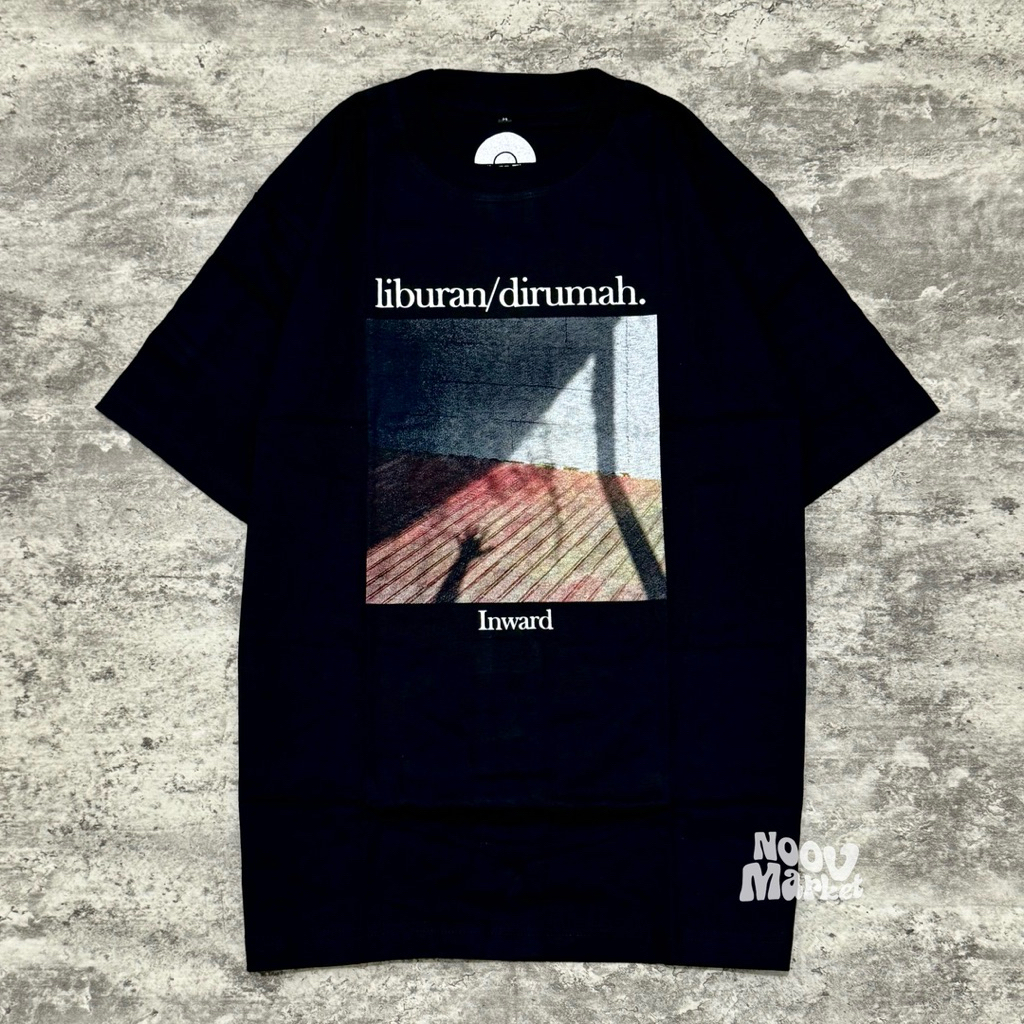 Jual T-Shirt LIBURAN DIRUMAH - INWARD BLACK | Official Merchandise ...