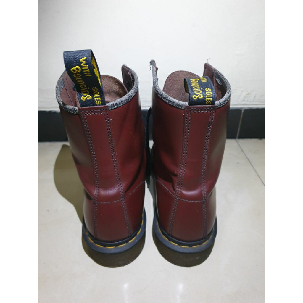 Jual DR MARTENS 1460 CHERRY RED ORIGINAL preloved docmart | Shopee ...