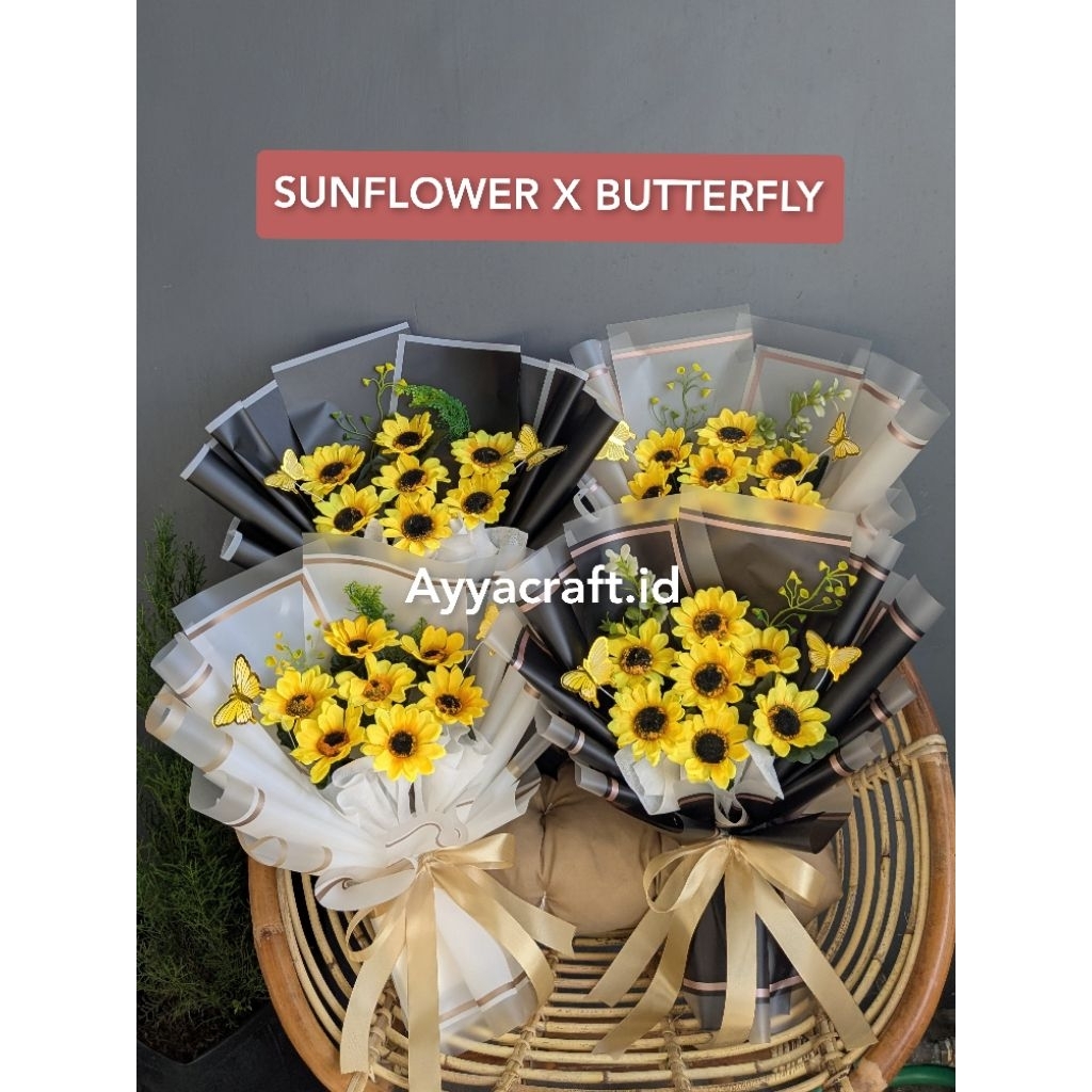 Jual BUKET BUNGA MATAHARI BUKET WISUDA BUKET SEMPRO BUKET SUNFLOWER ...
