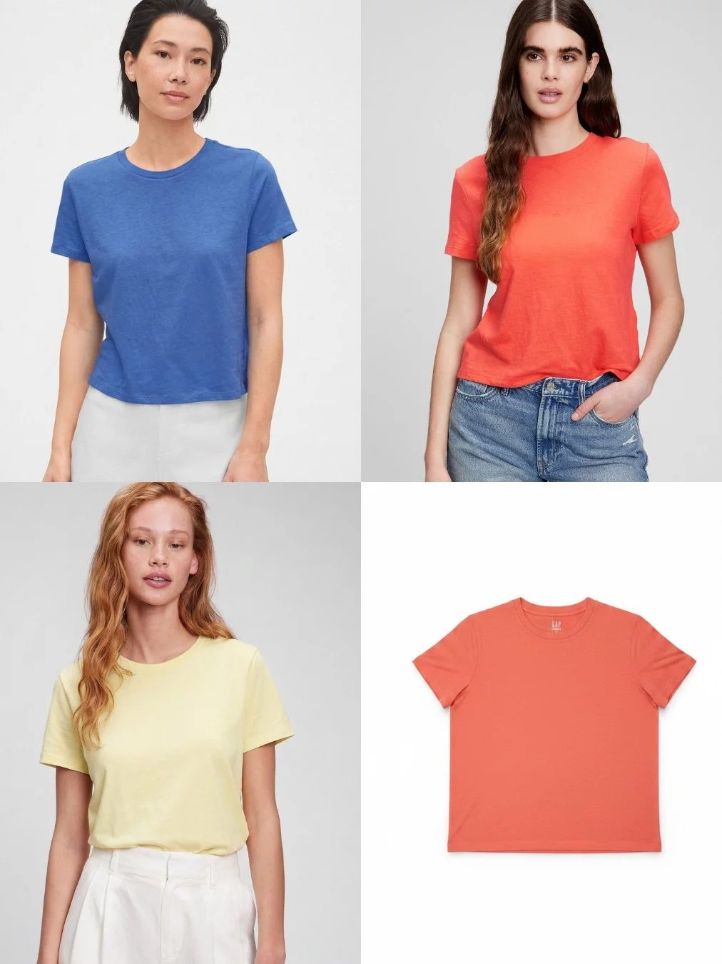 Kaos Basic Wanita Semi-Crop GP Shrunken Tee - 2272