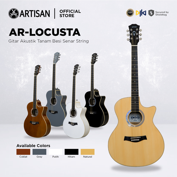 Jual ARTISAN Gitar Akustik Tanam Besi AR - LOCUSTA Senar String Guitar ...