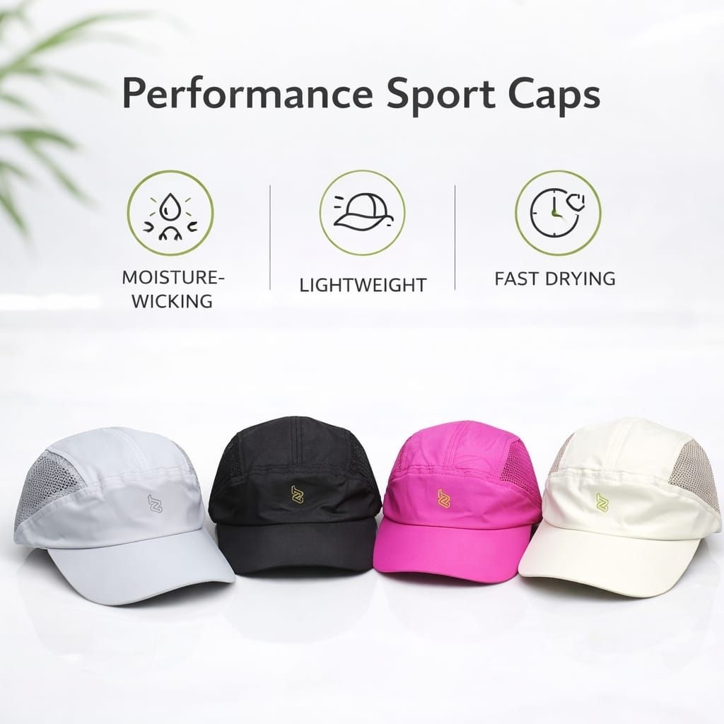 Jual Topi Lari Running Cap Sport Olahraga Pria Wanita Quick Dry Mesh ...