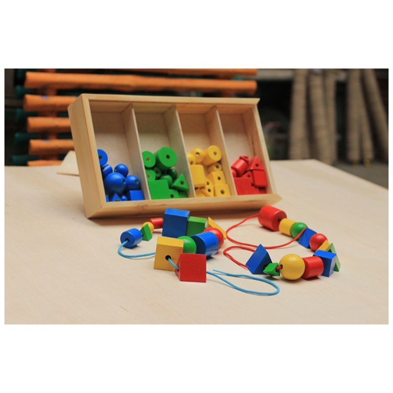 Jual Mainan Edukasi kayu Ronce Geometri edukatif anak Balok Kayu ...
