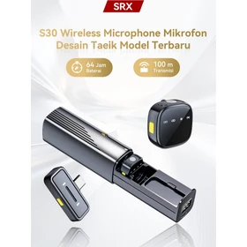 SRX S30 2 In 1 Mic Clip On Wireless Microphone Lavalier Mikrofon Clip Nirkabel Profesional Plug