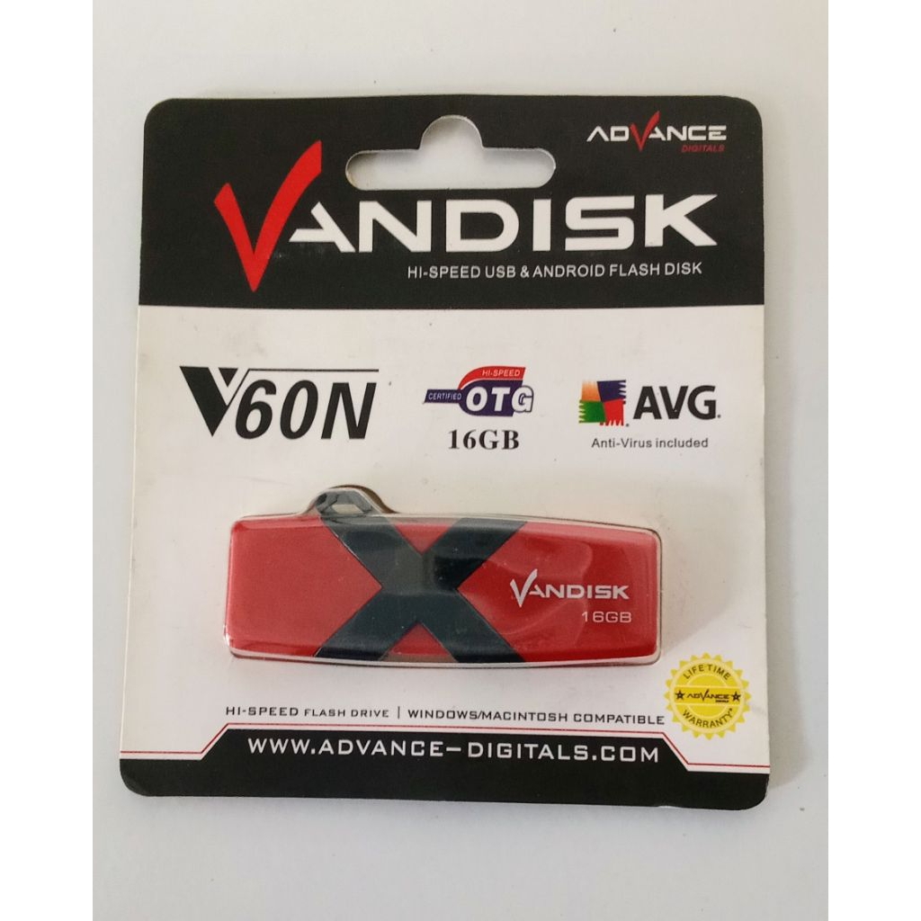 Jual FLASHDISK ADVANCE VANDISK 16GB PLUS OTG ORIGINAL | Shopee Indonesia
