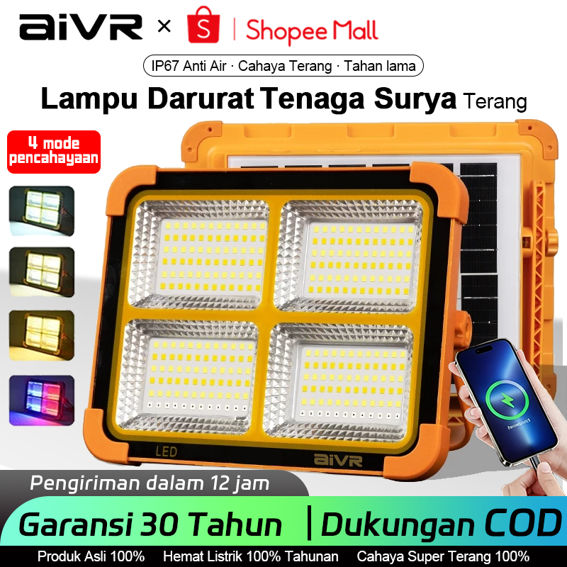 Jual AIVR Lampu Darurat LED Hemat Energi Tanpa Biaya Listrik ...