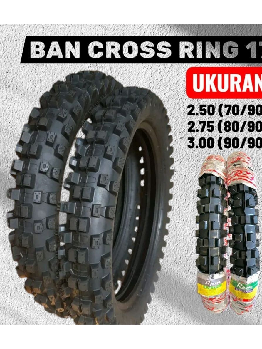 Jual Ban Motor Cross batik tahu high quality Ring17 Ukuran(250-275 ...