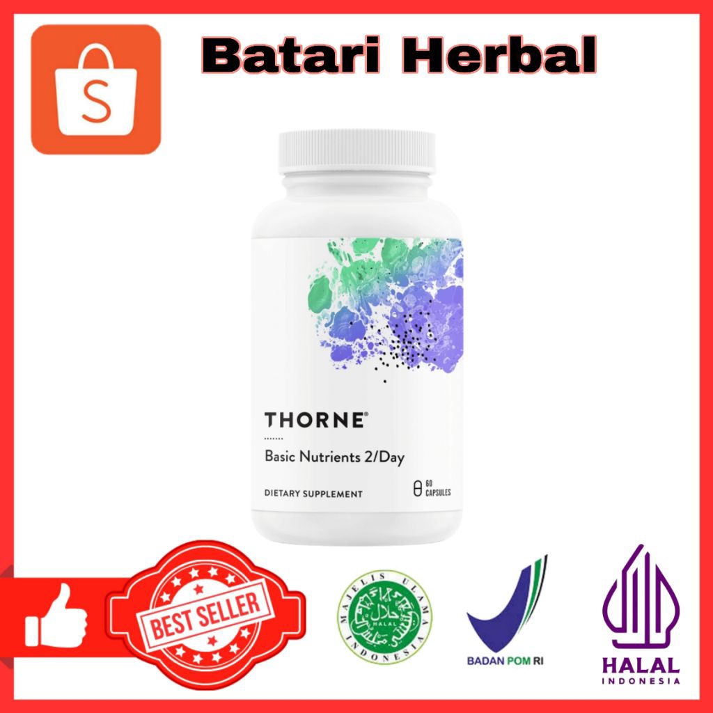 Jual THORNE Basic Nutrients 2/Day - Multivitamin Harian Komprehensif ...