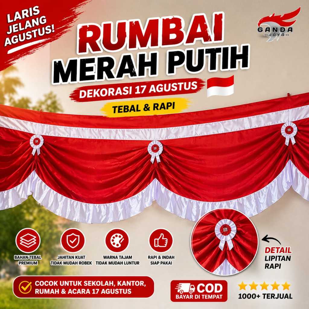 Jual Rumbai Bendera Terlengkap & Harga Terbaru Agustus 2026 | Shopee ...