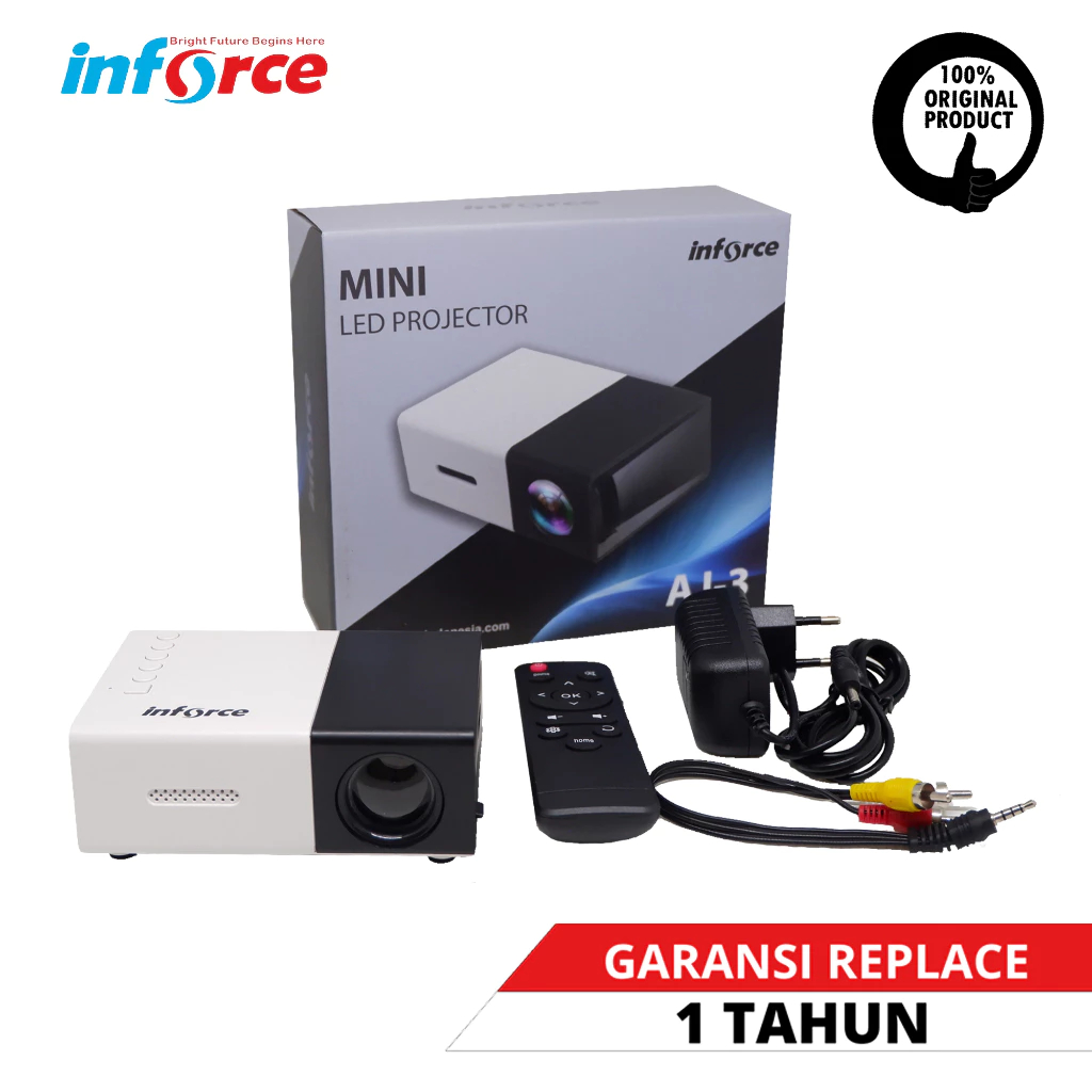 Jual LCD PROJECTOR INFORCE MINI AJ-3 | Shopee Indonesia