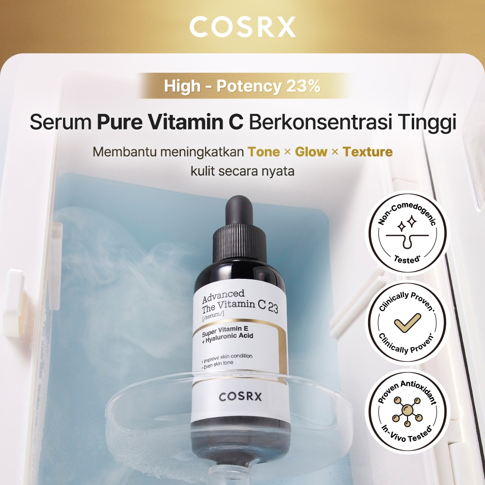COSRX New Advanced The Vitamin C 23 Serum-REFORMULA - 20 ml  Brightening Serum dengan 23% Pure Vitamin C untuk Kulit Kusam & Noda Hitam