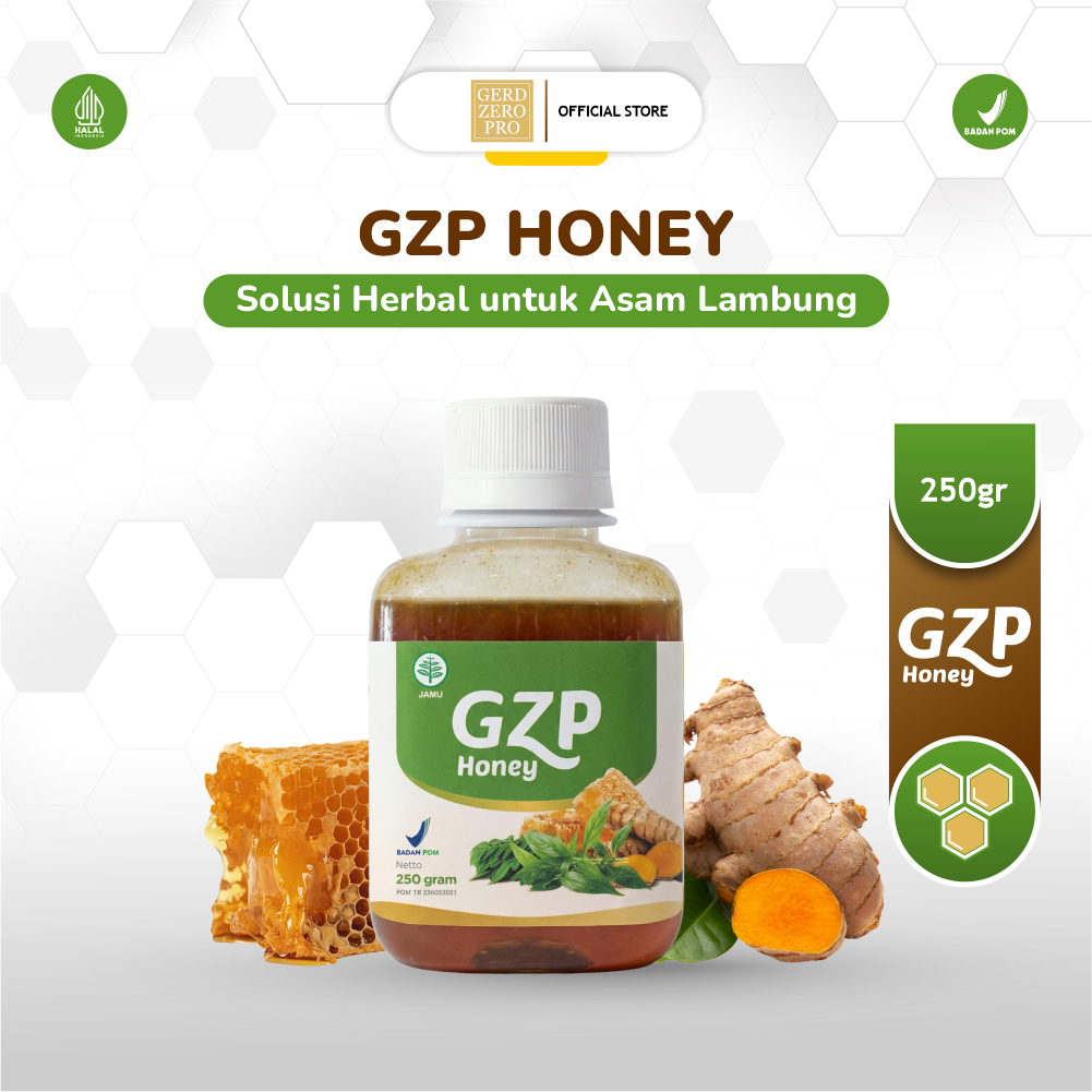 GERD ZERO PRO - GZP HONEY Madu Herbal 250 GRAM