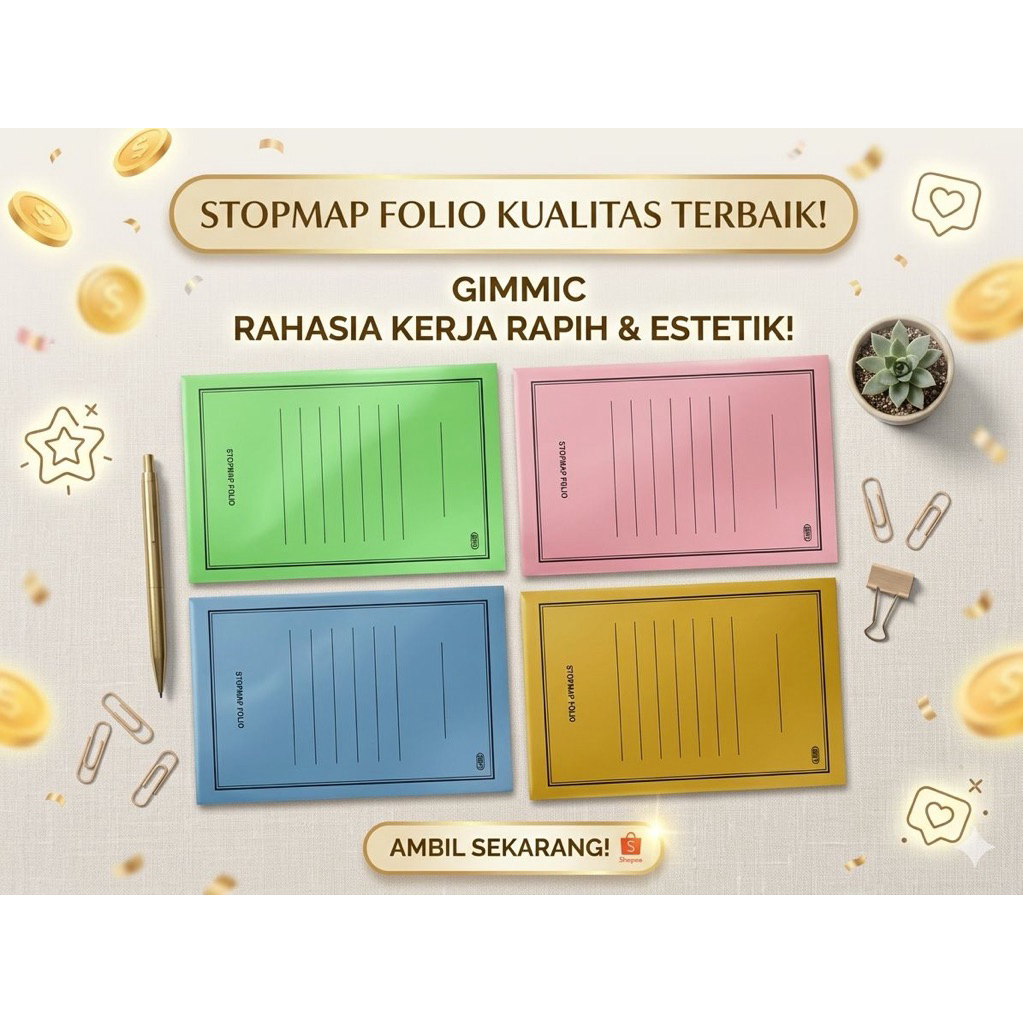 Jual Grosir 1 Pack/50Pcs Stopmap BEST Folio || Map Arsip || Map Dokumen ...