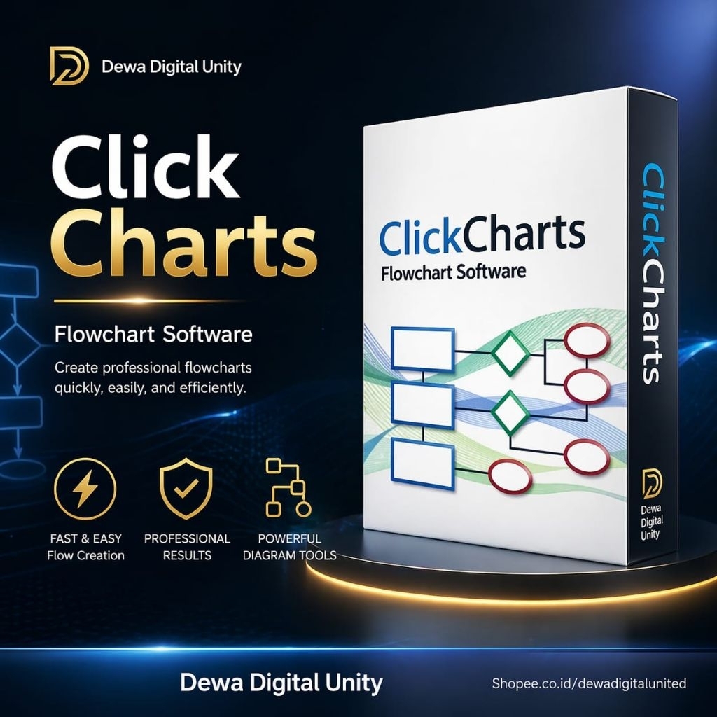 Jual Aplikasi Flowchart NCH ClickCharts Pro 6 WIndows Dan MAC ...