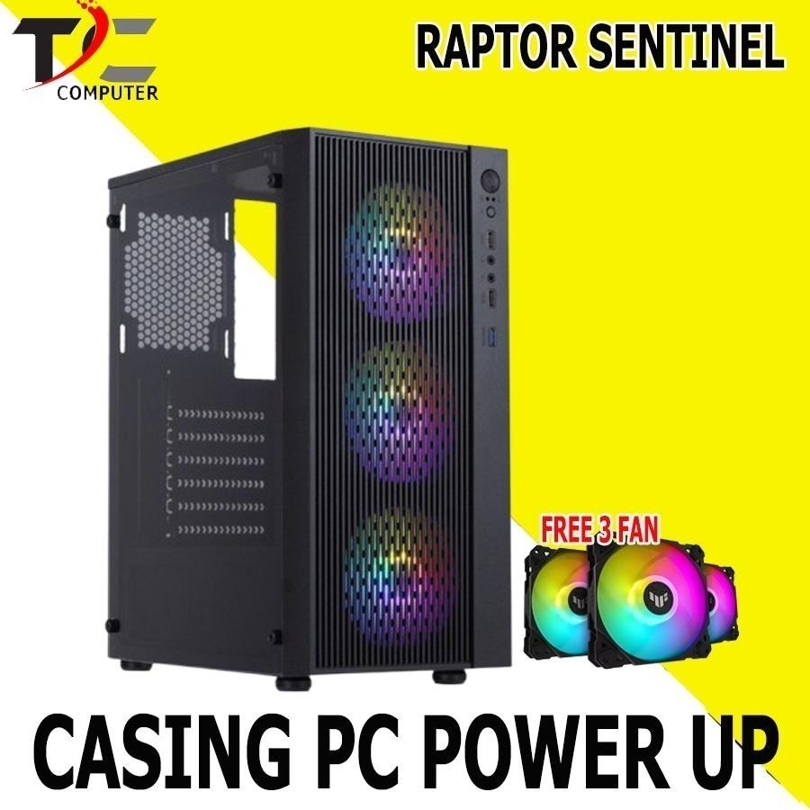 Jual CASING PC GAMING USB 3.0 NEMESIS NEIRO RAPTOR PLUS PSU 500 WATT ...