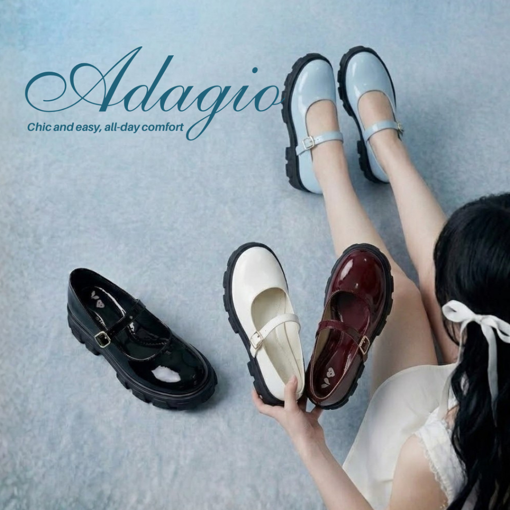 Jual Alivelovearts x Harlette Adagio Maryjane Smooth Leather Sepatu 6cm ...