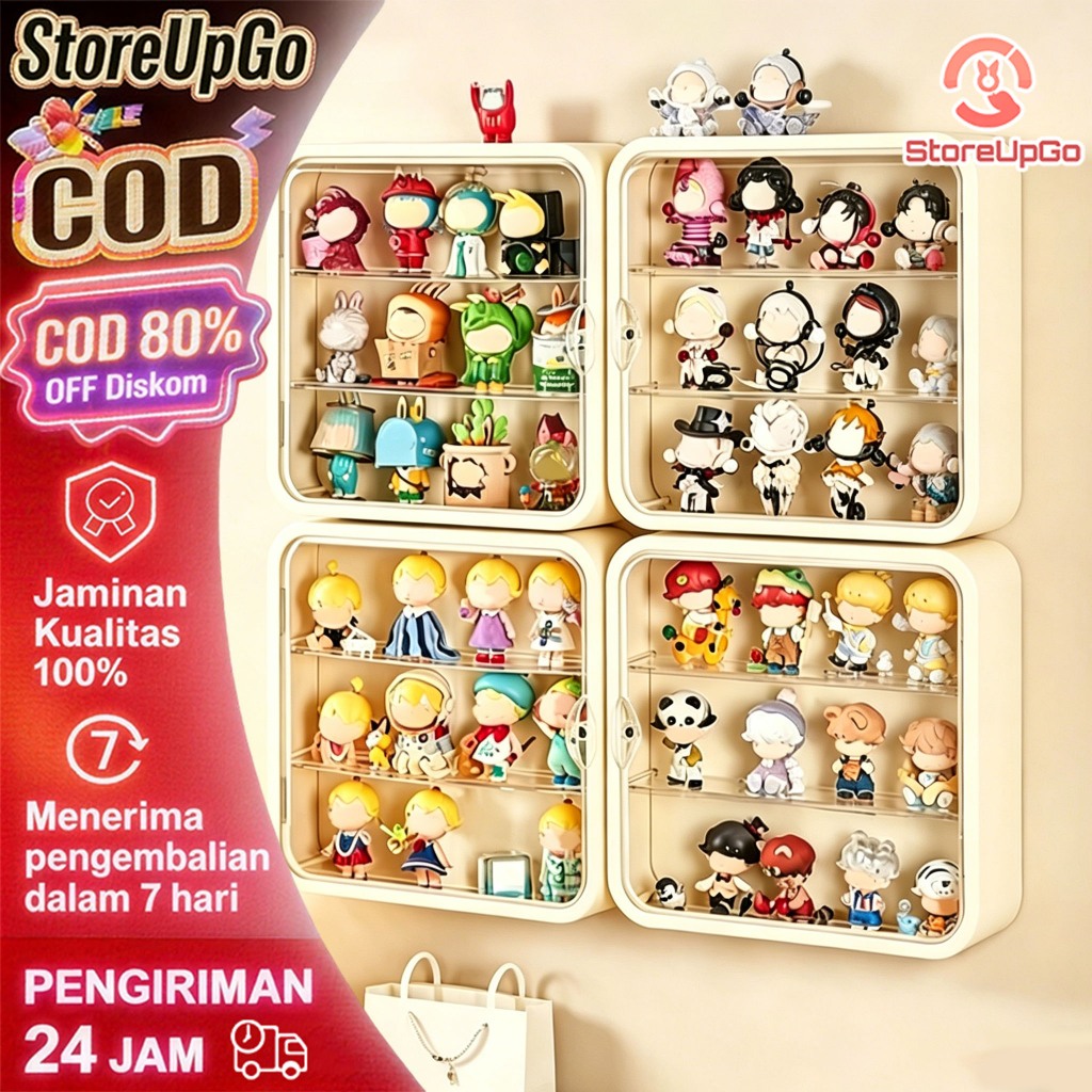 Jual StoreUpGo Rak Display Mainan Gantung Wall Mounted Display Box ...