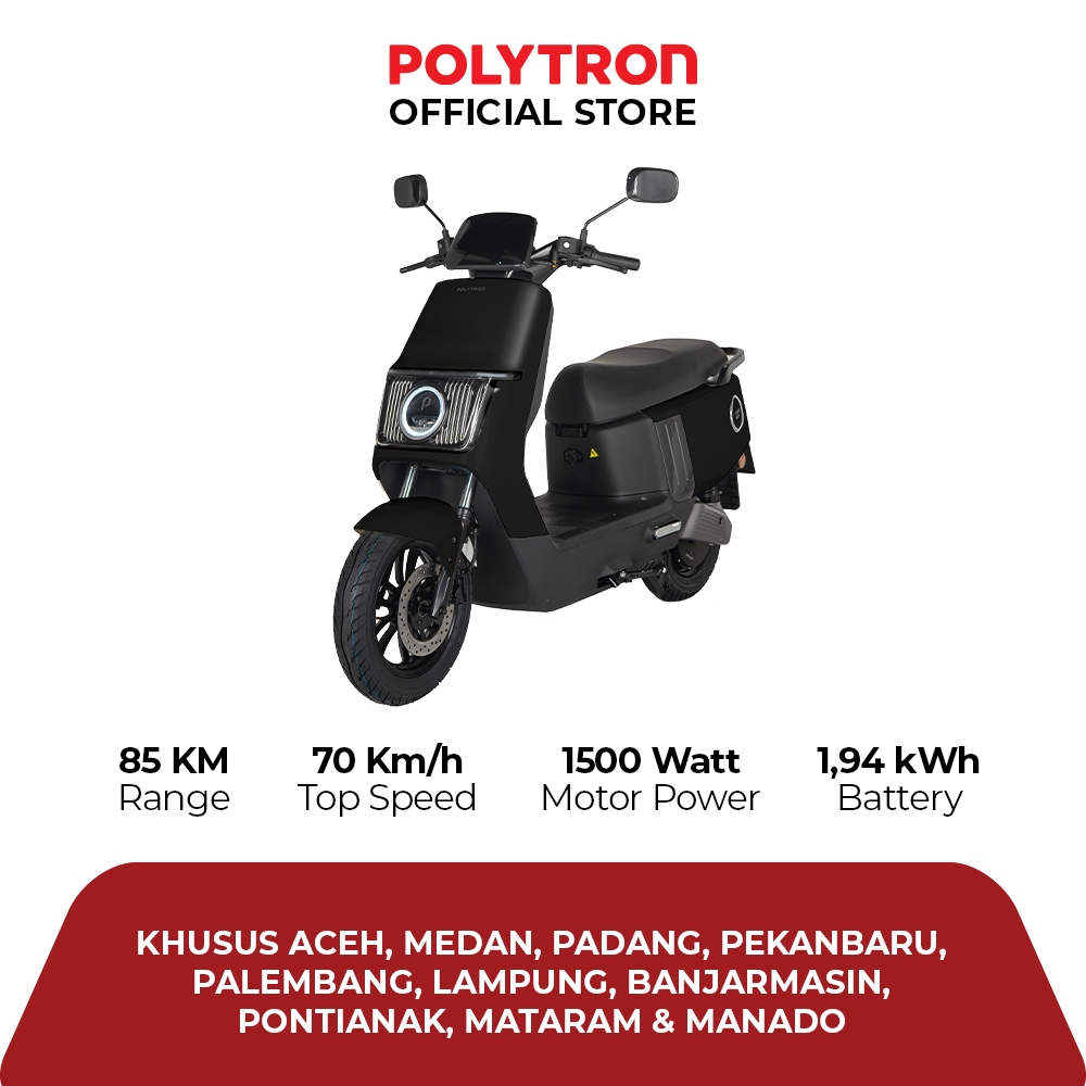 POLYTRON Fox 200 - Buy to Own - Electric Sepeda Motor Listrik - OTR  Aceh, Medan, Padang, Pekanbaru, Palembang, Lampung, Banjarmasin, Pontianak, Mataram, Manado