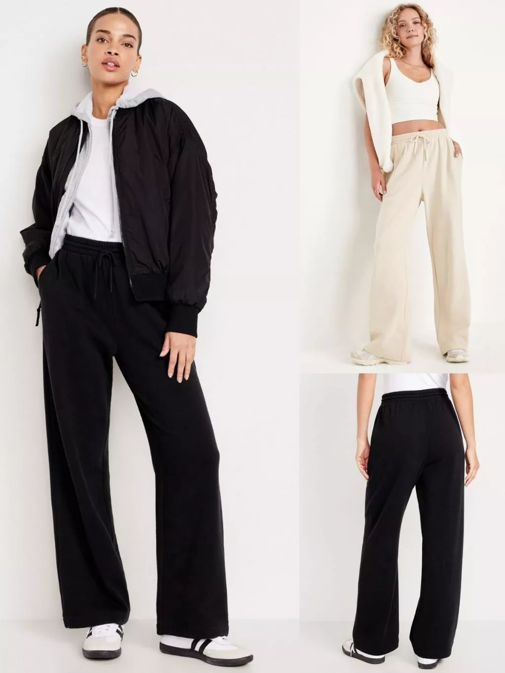 Celana Panjang Wanita OLN Extra High-Waisted SoComfy Wide-Leg Sweatpants - 2328