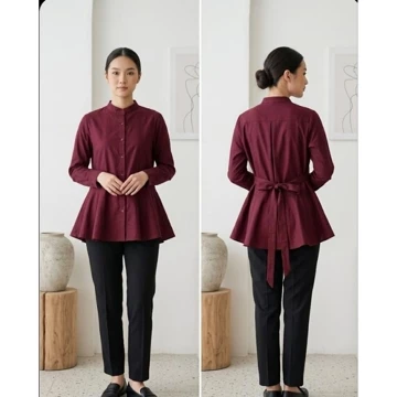 Kemeja Blouse Lengan Panjang