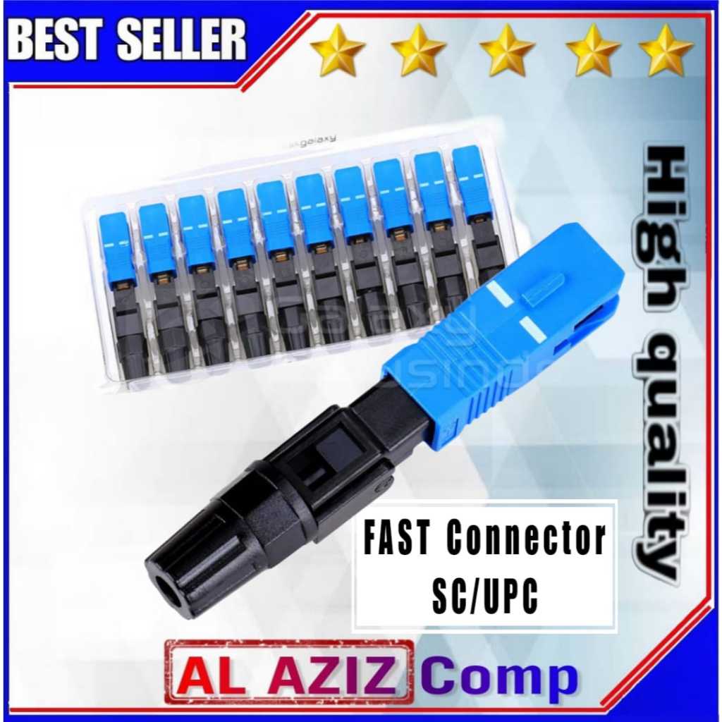 Jual 1 Pak Fast Connector Fiber Optic SC/UPC Isi 10 Pcs Fast Connector ...