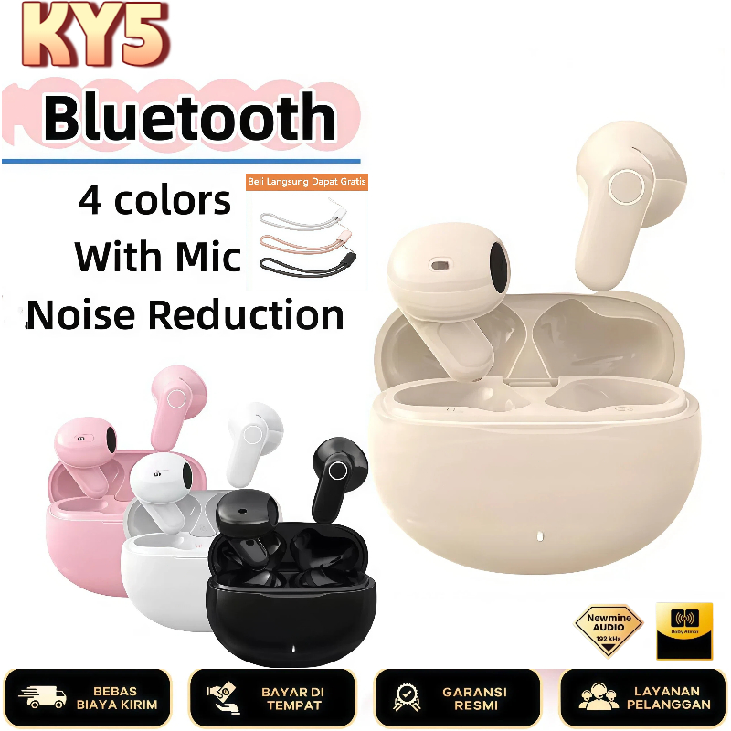 Jual [1 GRATIS] KY5 MINI Earphone Ringan Terbaru, Suara Stereo Tingkat ...