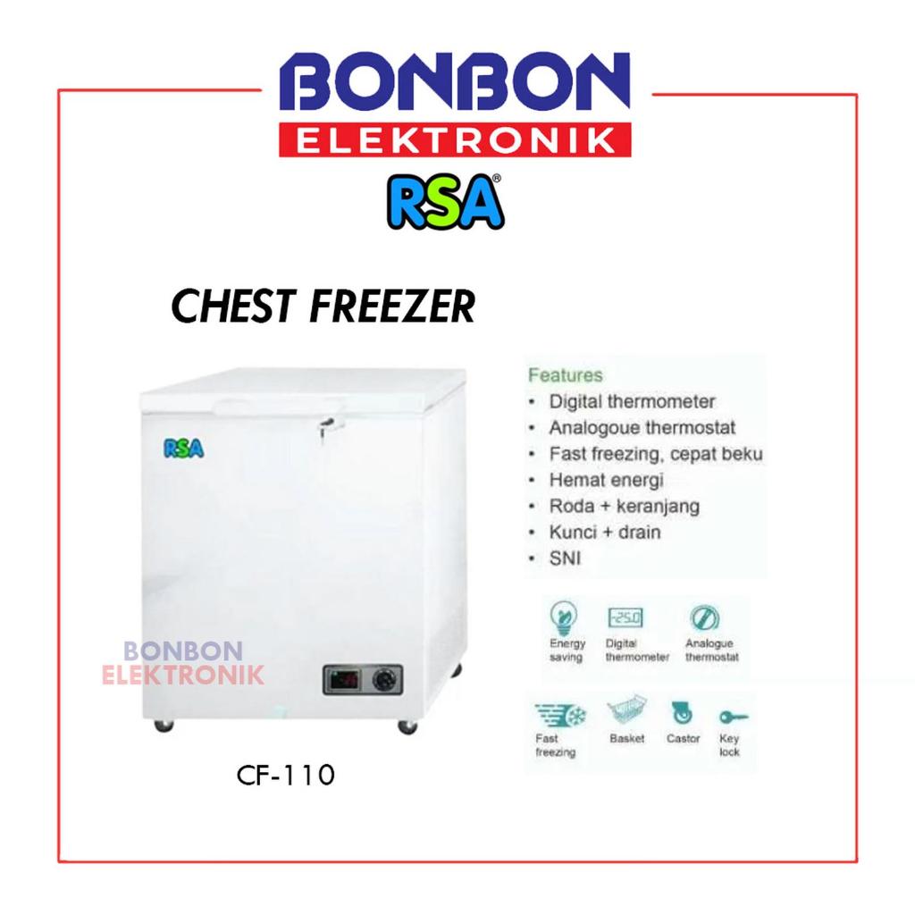 Jual RSA Chest Freezer CF-110 / CF110 [100L] | Shopee Indonesia