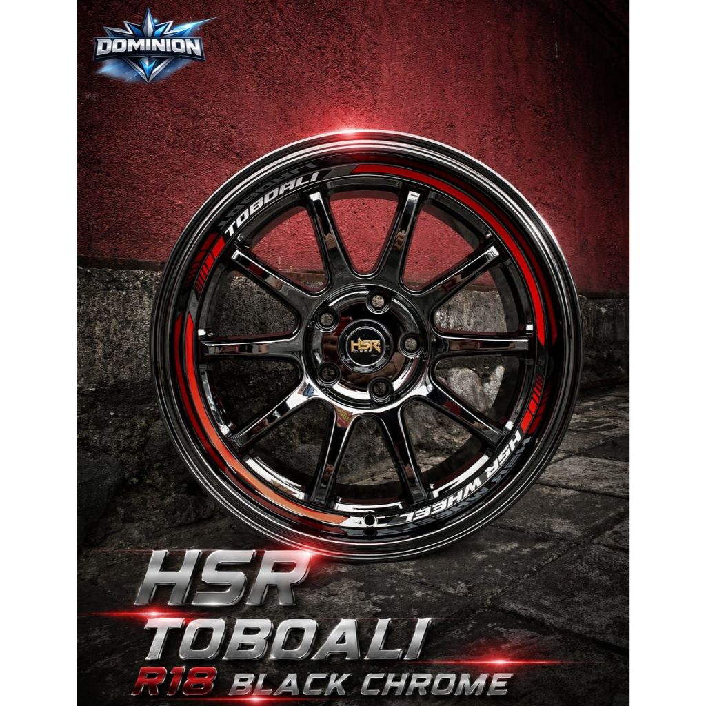 Jual Velg Racing HSR TOBOALI R18 H5X114,3 Cocok Untuk Mobil Inova DLL ...