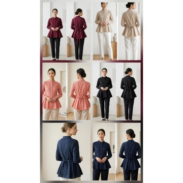 Kemeja Blouse Lengan Panjang
