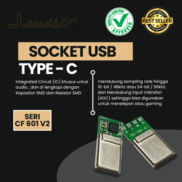 Jual Modul USB Type-C Audio DAC Chip TDE 920 / type c audio - Soket DIY ...