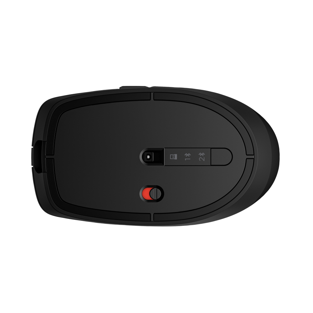 Mouse Silent HP 710 Rechargeable Silver / Black Wireless Up to 3000 DPI Bluetooth Windows 11 Windows 10 Chrome OS mac OS Promo Murah Gratis Ongkir Off (4)