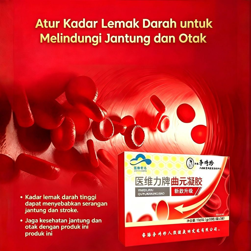 [Beli 1 Gratis 2] Obat Penurun Kolesterol Dan Lemak Darah Ampuh - Kapsul Herbal Detoks Pembuluh Darah Dan Trigliserida