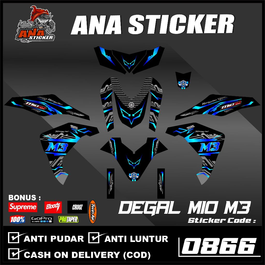 Jual 0866 Decal Sticker Full Body MIO M3 - Stiker Full Body MIO M3. PS ...