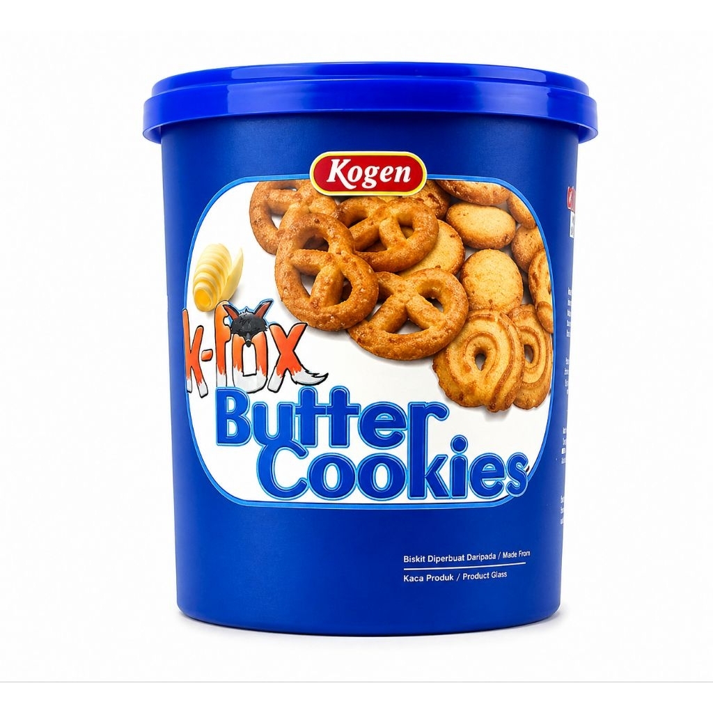 Jual Kogen K Fox Butter Cookie 300gr 1 Toples | Shopee Indonesia