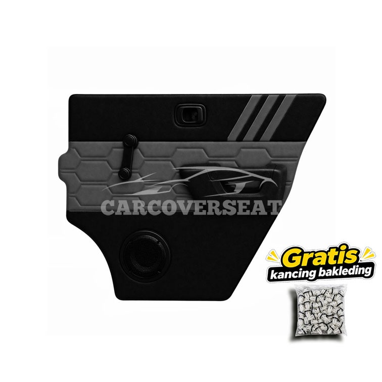 Doortrim Bakleding Pintu Mobil Custom Motif Hexagon Grand Max Pickup Minibus Blindvan Kayu Hmr