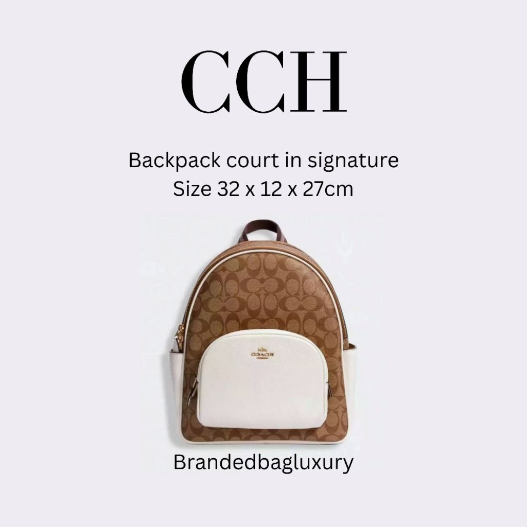 Jual backpack court in signature canvas tas ransel original | Shopee ...