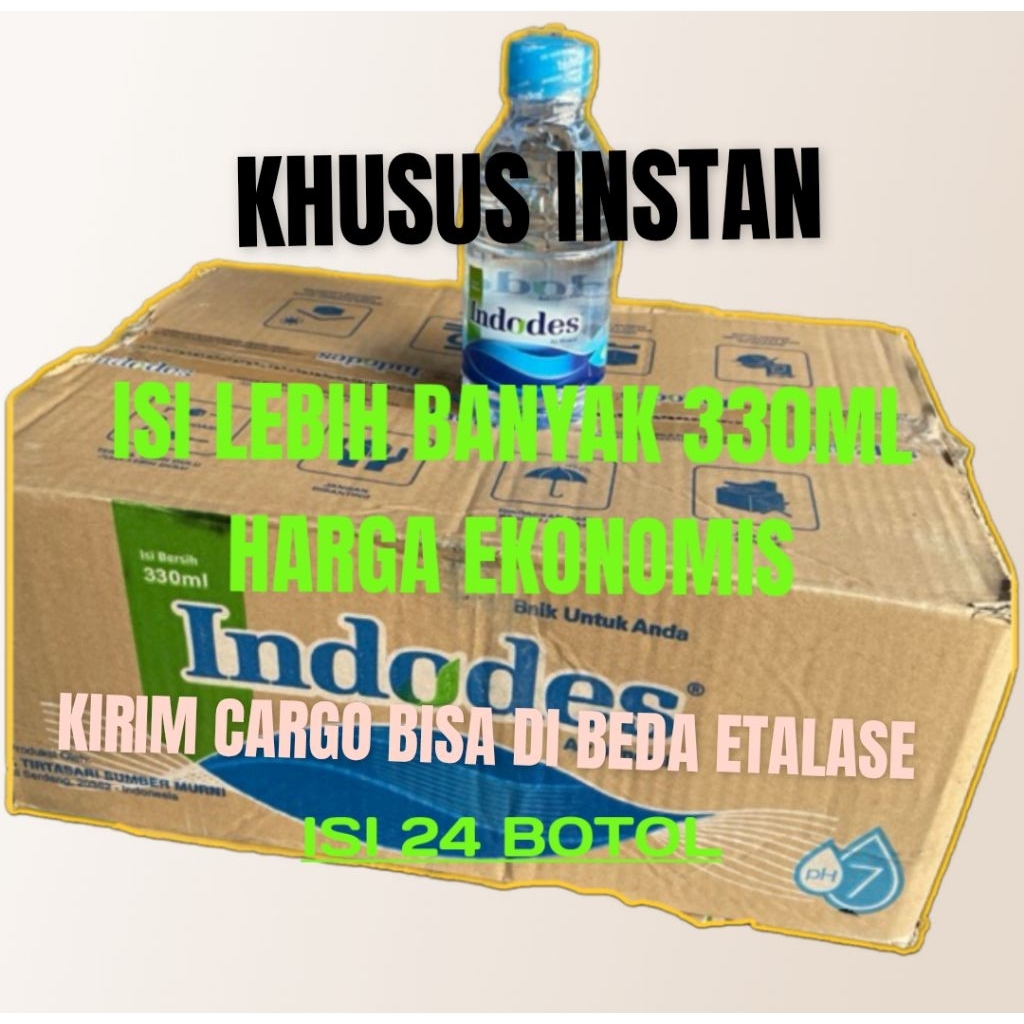 Jual Indodes 330ml per dus isi 24mini botol air mineral termurah - best ...