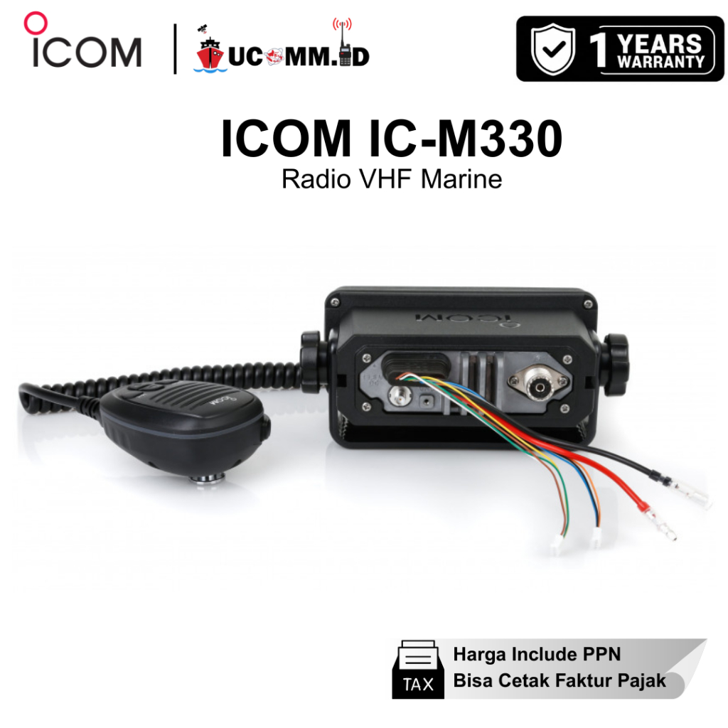 Jual ICOM IC M330 Icom IC M 330 RADIO RIG MARINE VHF Radio kapal Icom ...