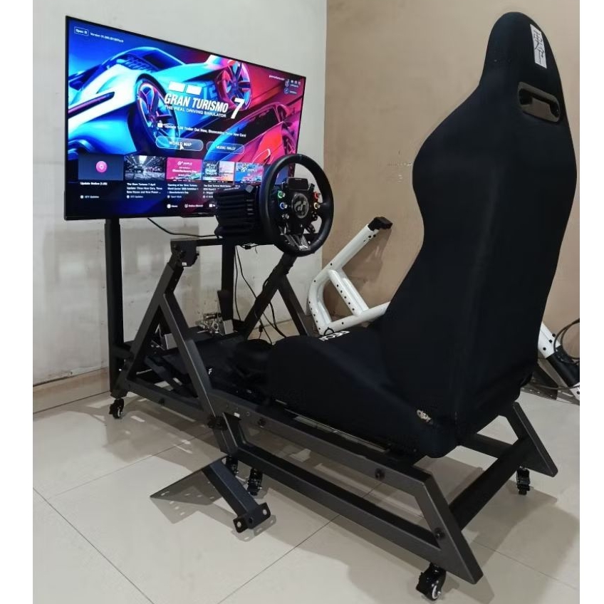 Jual marvel simulator rig plus stand tv + shifter pnp fanatec simagic ...