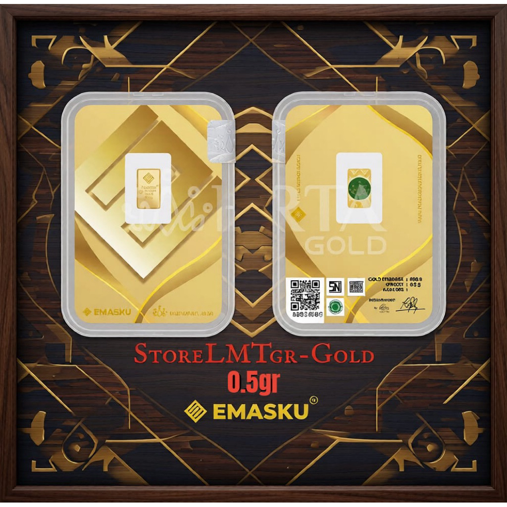 Jual LOGAM MULIA ( EMASKU 0.5 GRAM ) EMAS BATANGAN GOLD SERIES ...