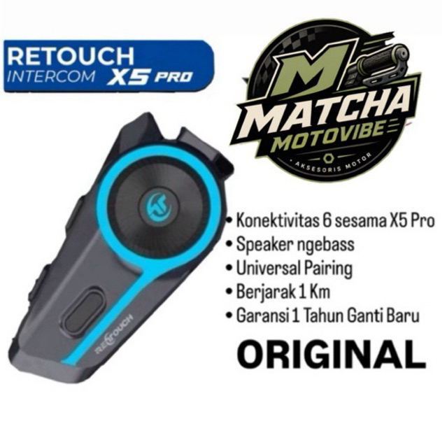 Jual PROMO Intercom retouch X5 Pro | Intercom Helm | Interkom bluetooth ...
