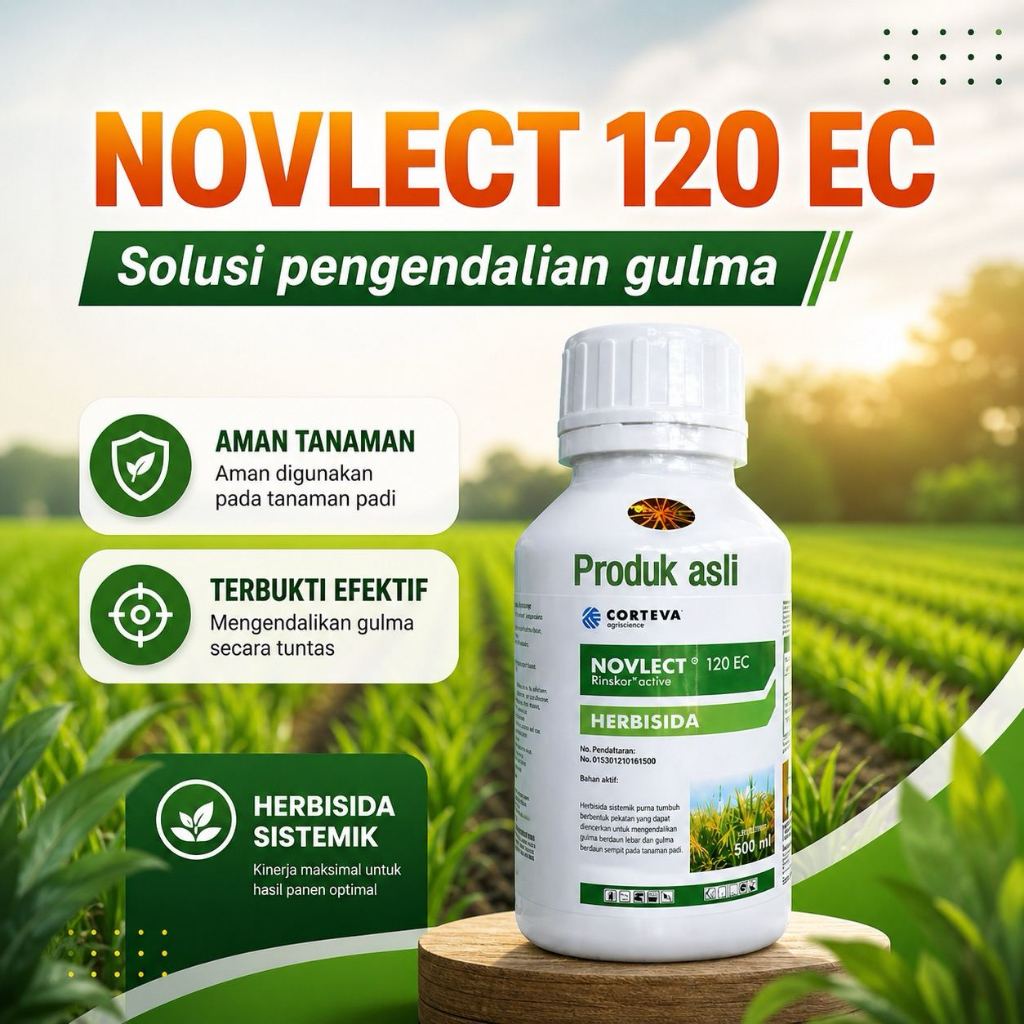 Jual Herbisida NOVLECT 120 EC Pembasmi Gulma Padi Ampuh 1-3 Hari | Obat ...