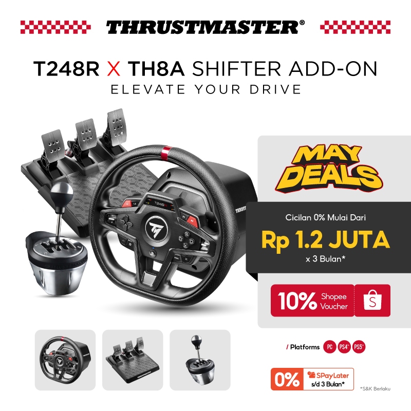 Jual Thrustmaster T248 R X TH8A Bundle | Build For The Best | Shopee ...