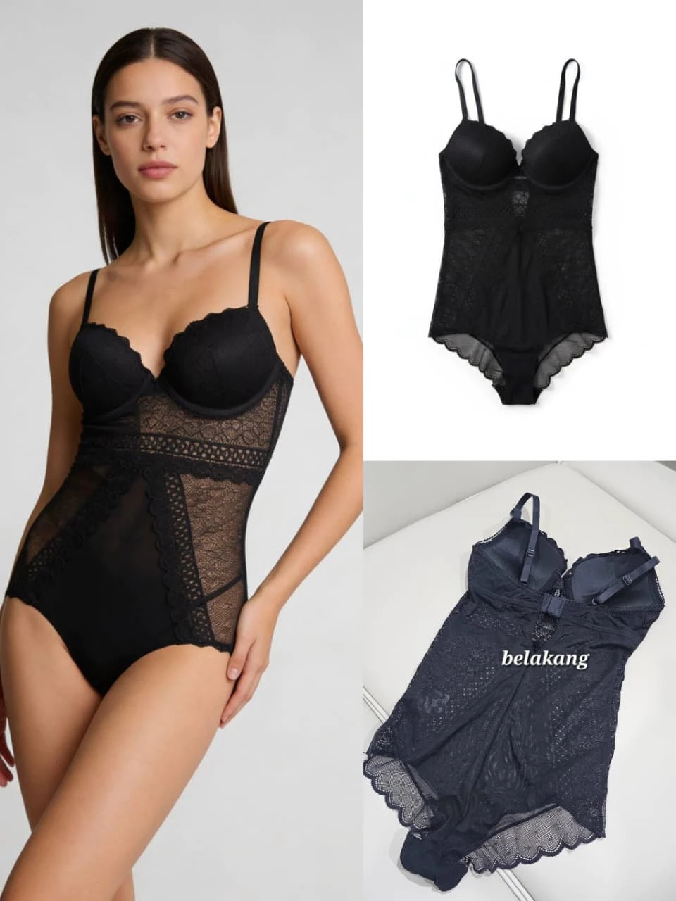 Bodysuit HM Lace Push-Up Bra - 1290