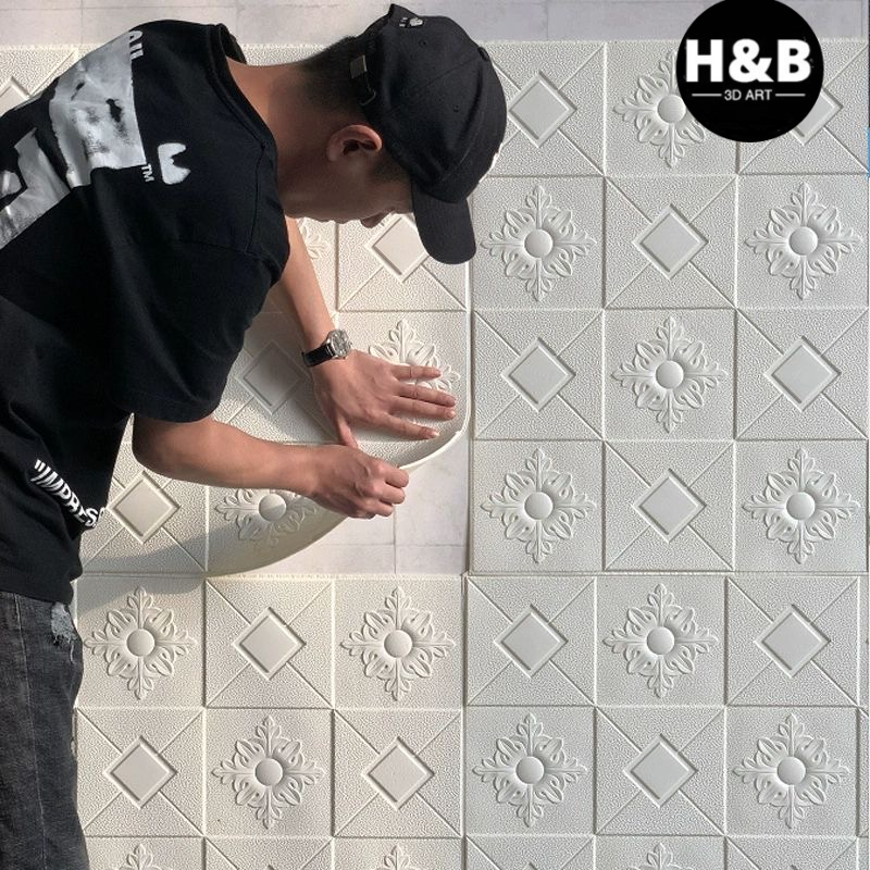 Jual (TERMURAH) Wallpaper Foam 3D Ukuran Wallpaper Plafon High Quality ...