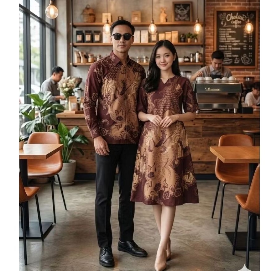 Batik Couple Motif Anesa Fatma Atasan Batik