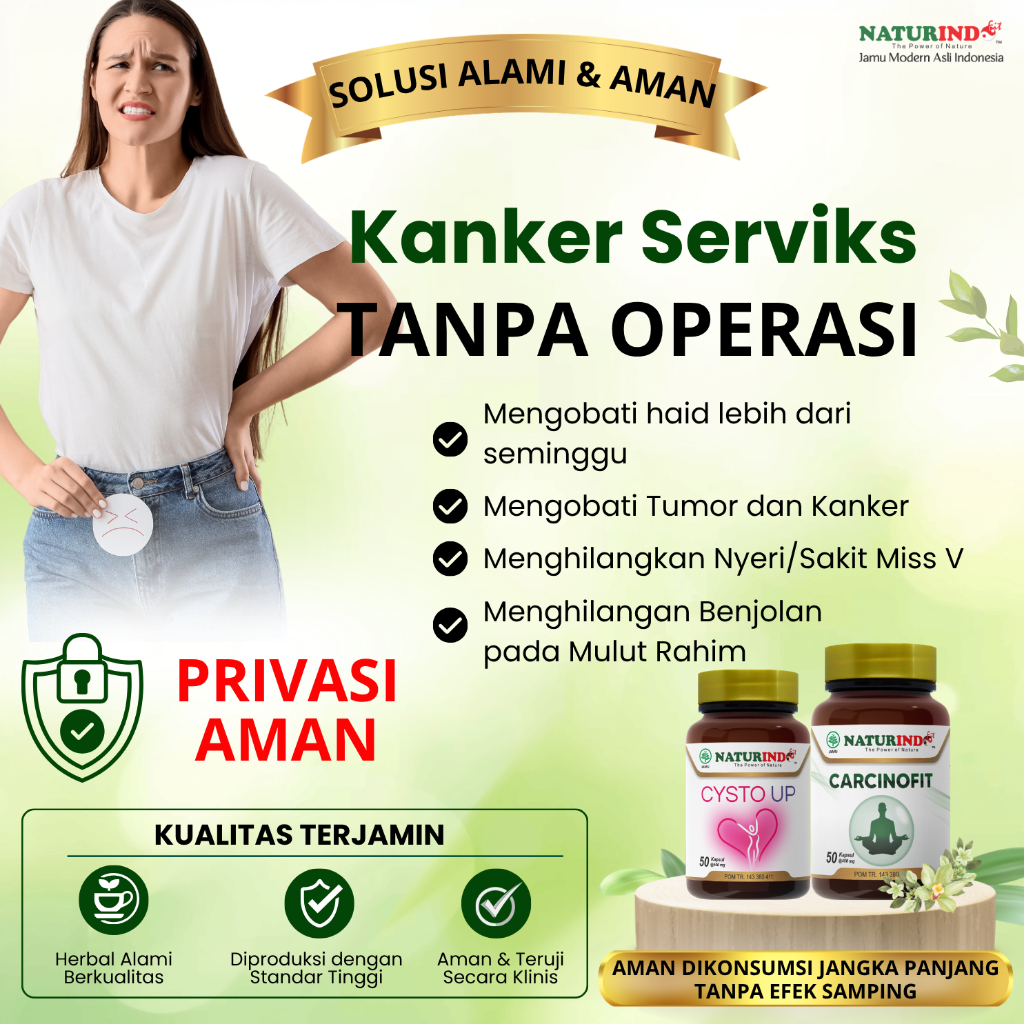 Obat Kanker Serviks Leher Rahim Tumor Polip Rahim Herbal Alami