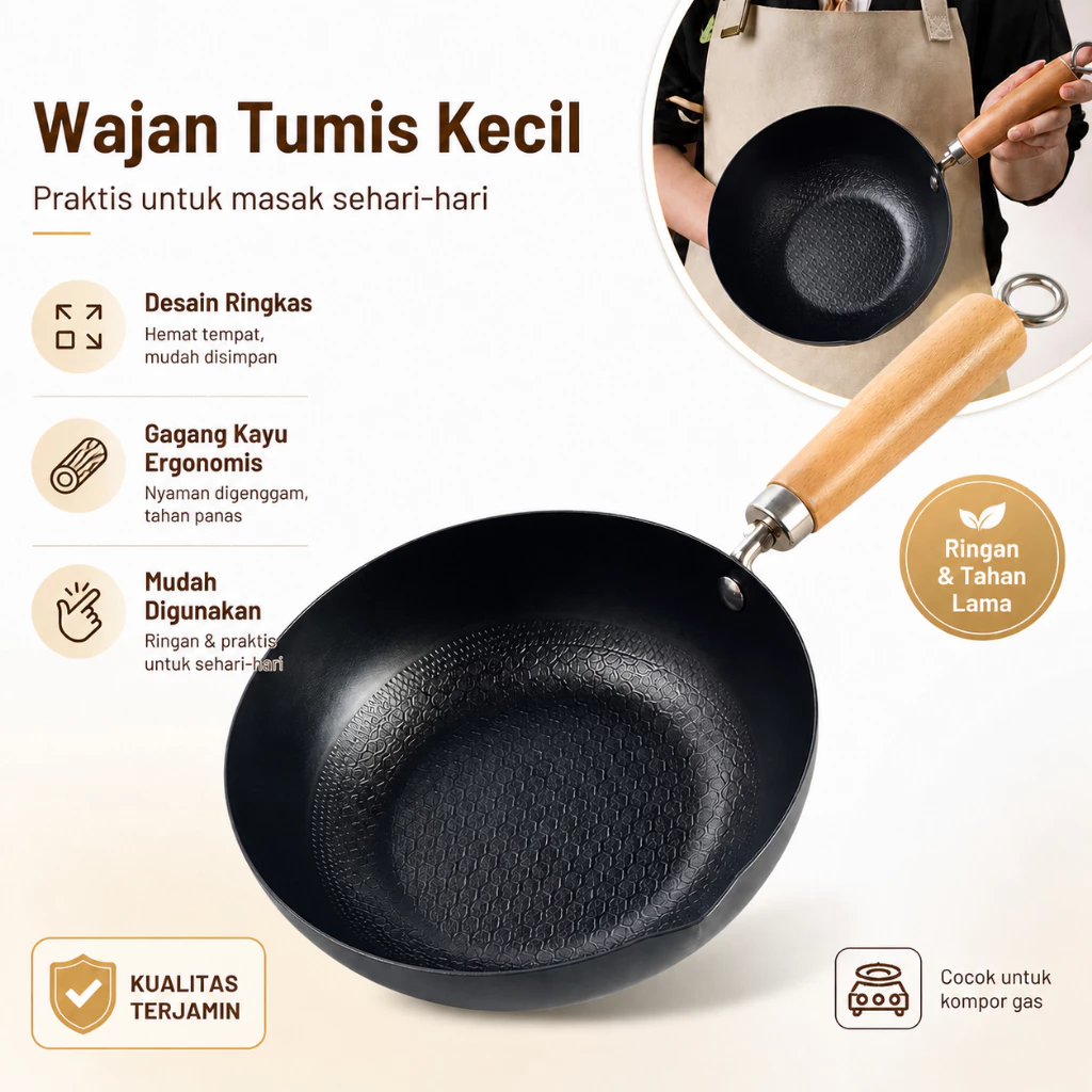 Wajan Anti Lengket Serbaguna Hemat Minyak Sehat